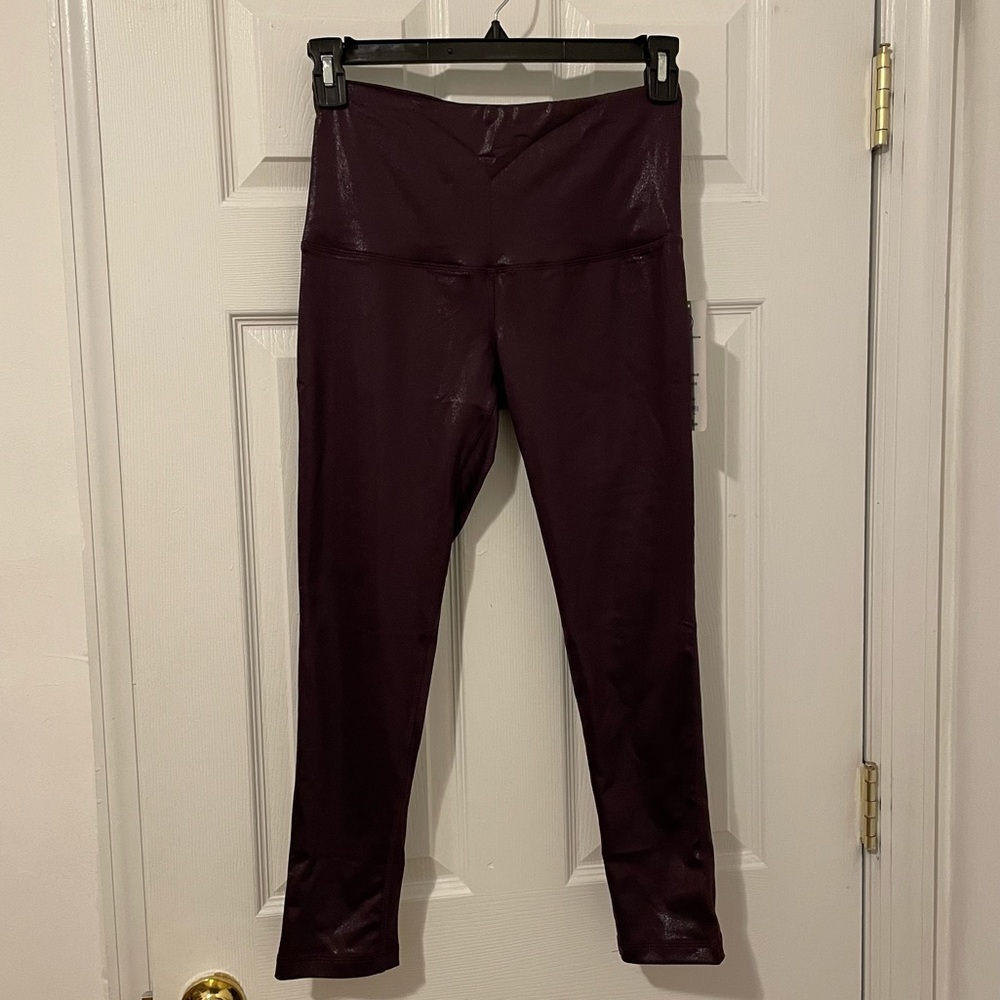 VOGO Purple Metallic Leggings